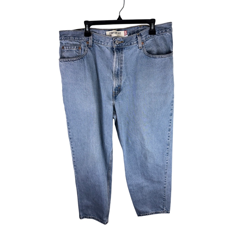 Levis 560 Comfort Fit Jeans Mens 40x32 Light Wash Tapered Leg Blue